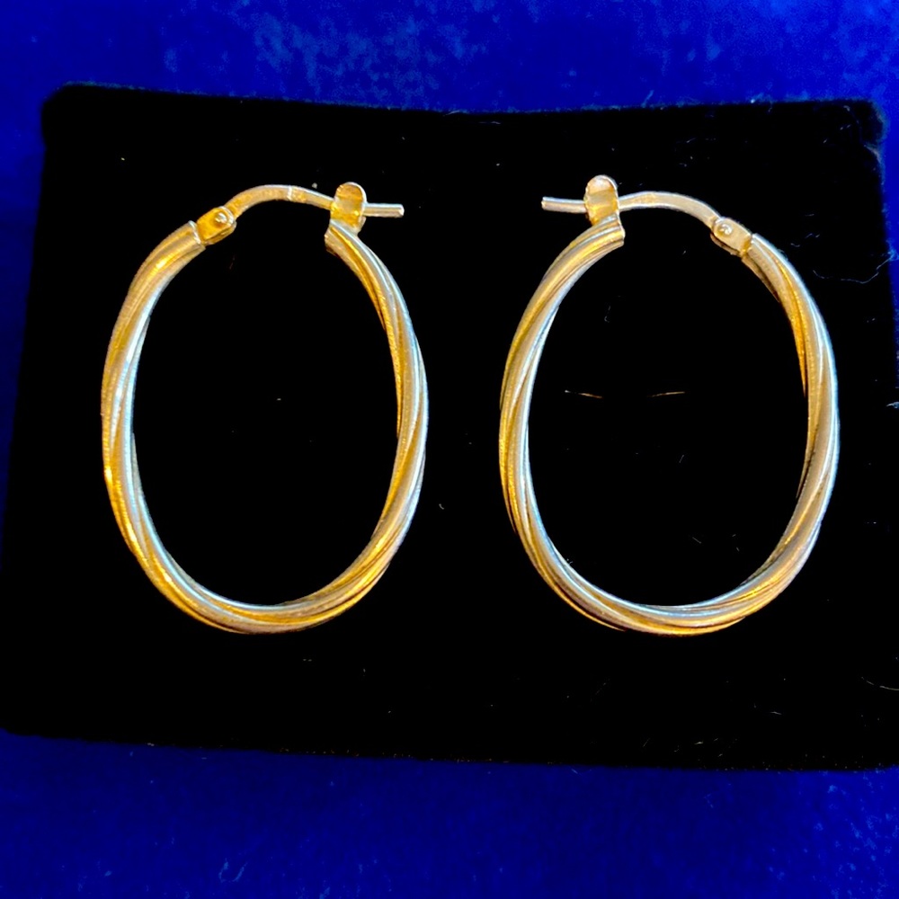 925 sterling silver made in Italy - hoop earrings